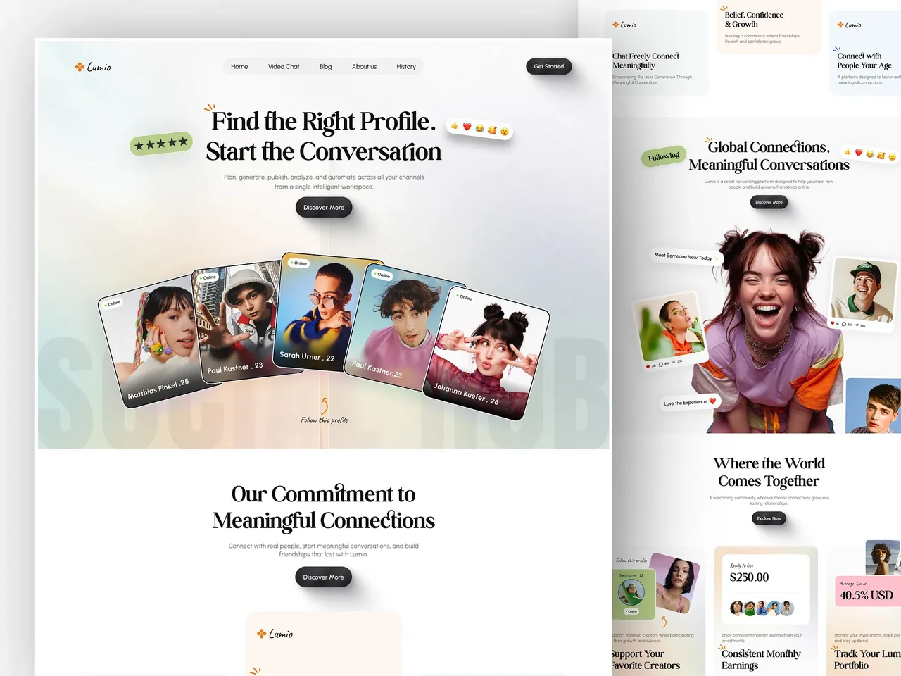 Social Media Application preview